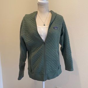 Patagonia Cotton Quilted Zip Up Hoodie